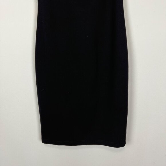 Revolve BLQ Womens Black Tank Dress Sleeveless Bodycon Sheath Scoop Neck size L - Picture 3 of 9